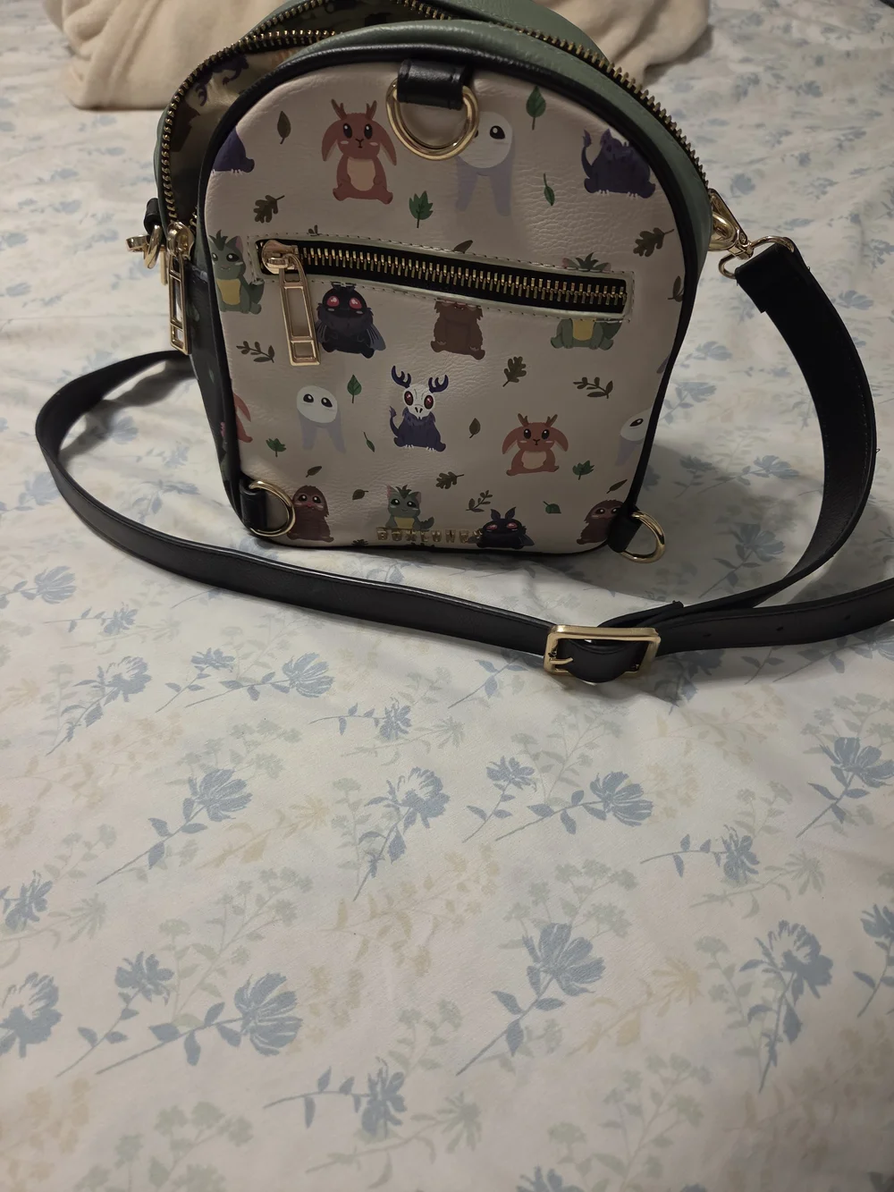 RARE!!!  Chibi Cryptids Allover Print Crossbody Bag - BoxLunch Exclusive